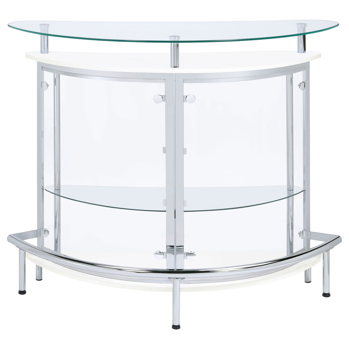 Amarillo Freestanding Glass Top Home Bar Wine Cabinet