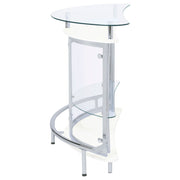 Amarillo Freestanding Glass Top Home Bar Wine Cabinet
