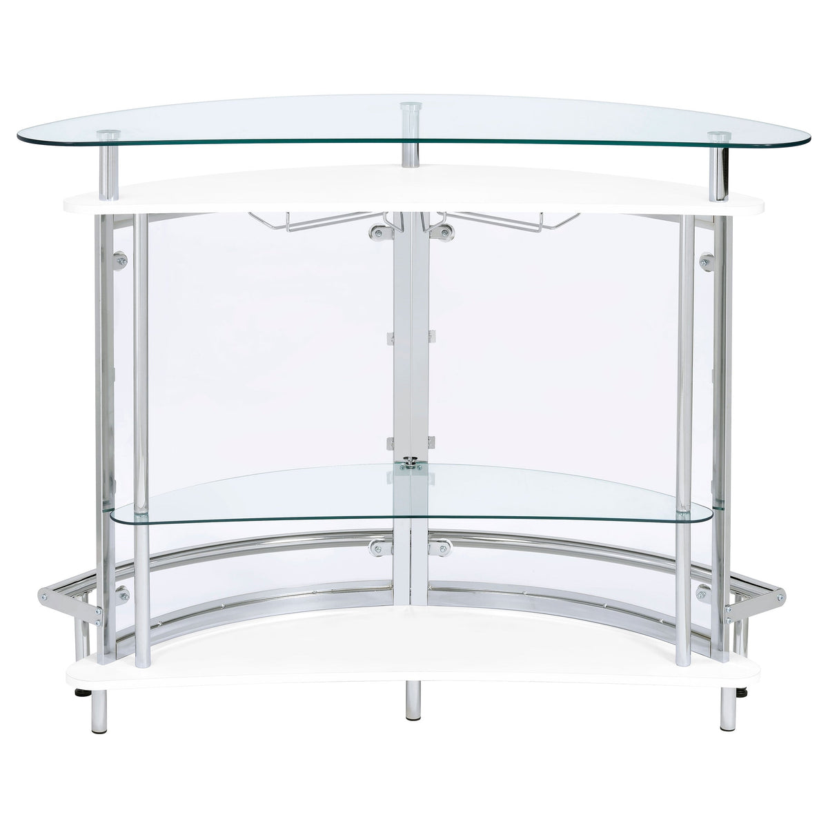 Amarillo Freestanding Glass Top Home Bar Wine Cabinet