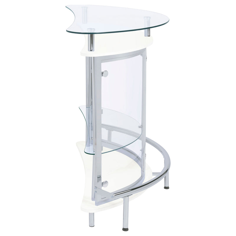 Amarillo Freestanding Glass Top Home Bar Wine Cabinet