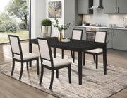 Louise Rectangular Extension Leaf Dining Set 5-piece