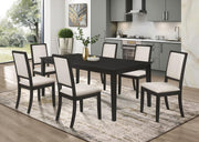 Louise Rectangular Extension Leaf Dining Set 7-piece