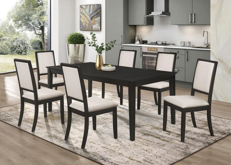 Louise Rectangular Extension Leaf Dining Set 7-piece