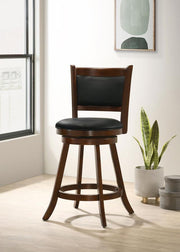 Broxton Upholstered Swivel Counter Chair Chestnut (Set of 2) Default Title