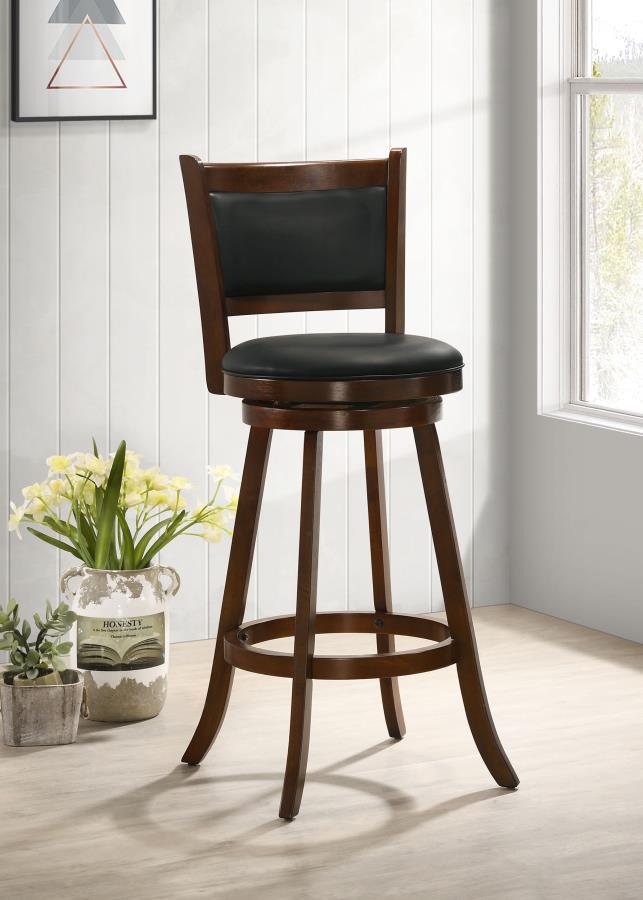 Broxton Upholstered Swivel Bar Chair Chestnut (Set of 2) Default Title