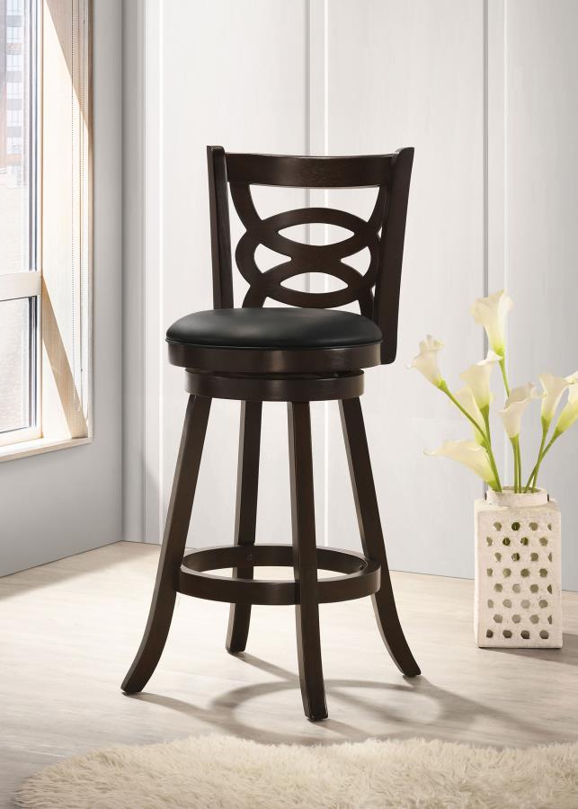 Calecita Wood Swivel Bar Chair Cappuccino (Set of 2) Default Title