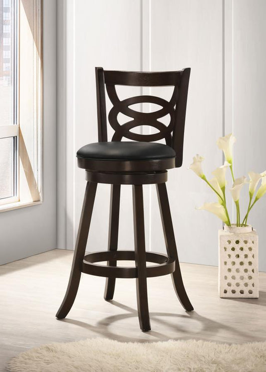 Calecita Wood Swivel Bar Chair Cappuccino (Set of 2) Default Title