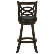 Calecita Wood Swivel Bar Chair Cappuccino (Set of 2)