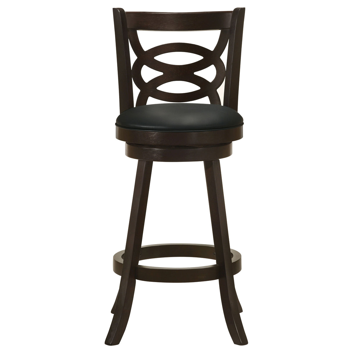 Calecita Wood Swivel Bar Chair Cappuccino (Set of 2)