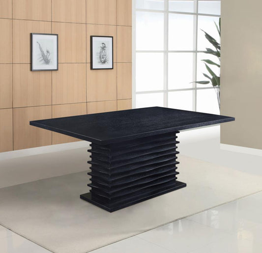 Stanton Rectangular 66-inch Dining Table Black Default Title