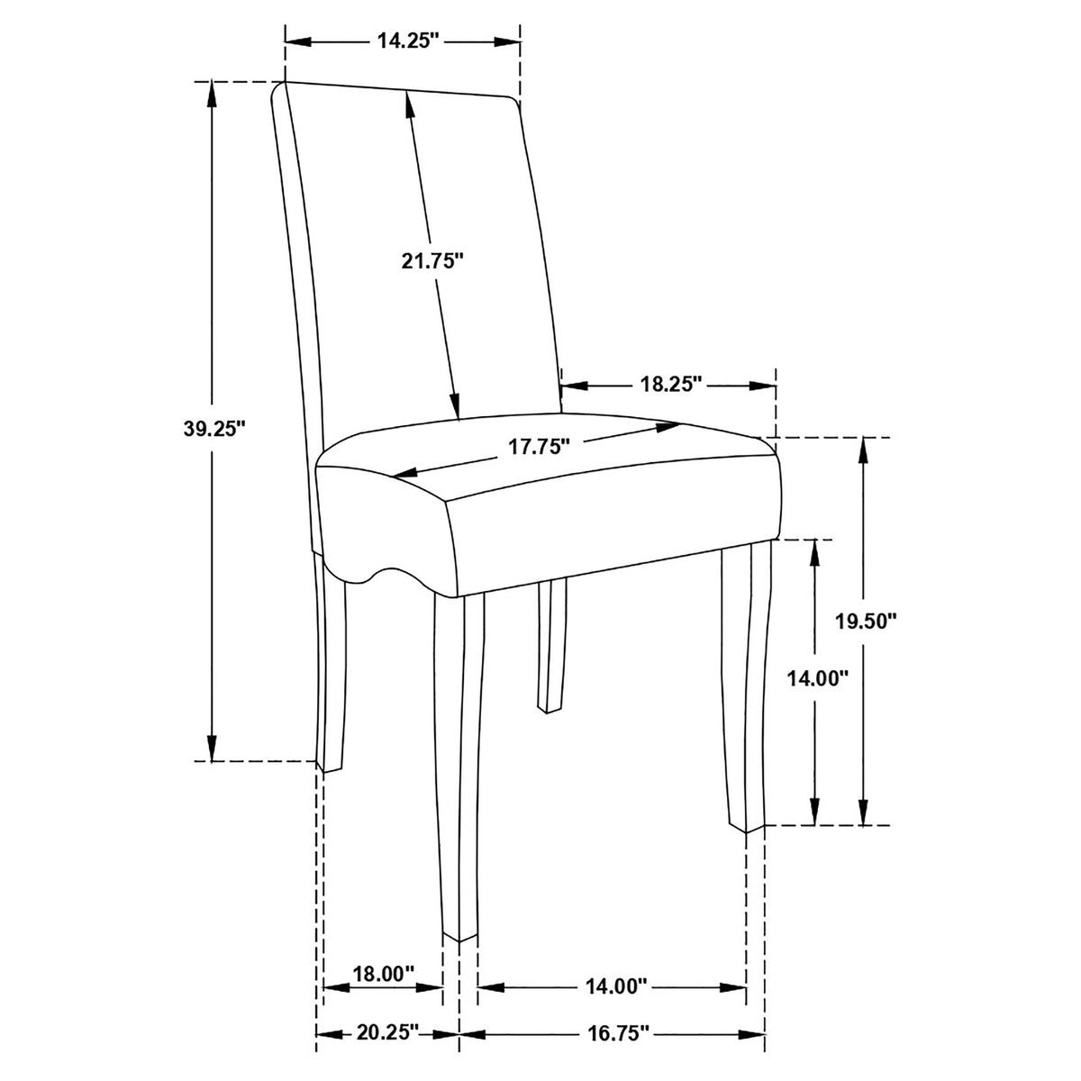 Stanton Velvet Upholstered Dining Side Chair Grey (Set of 2)