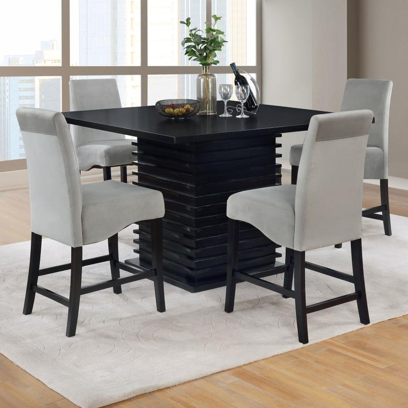 Stanton Square Counter Height Dining Table Set Grey 5-piece