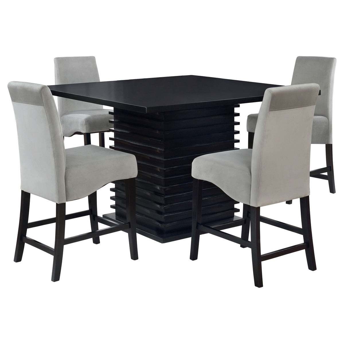 Stanton Square Counter Height Dining Table Set Grey