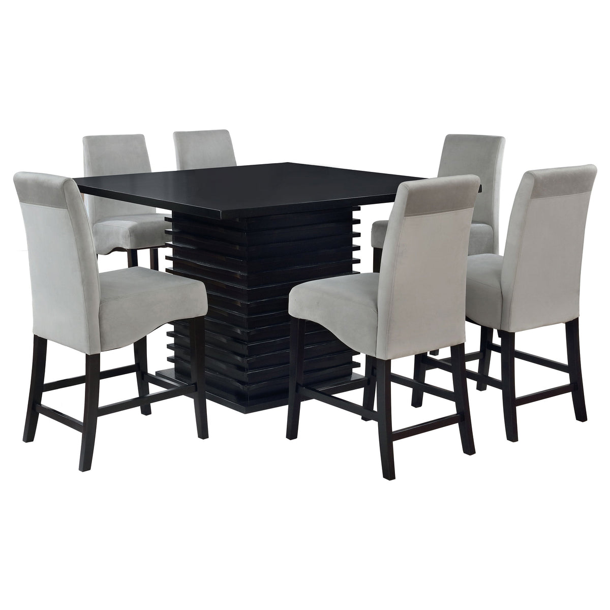 Stanton Square Counter Height Dining Table Set Grey
