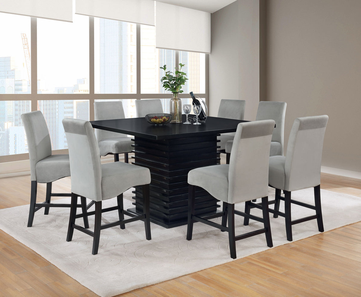 Stanton Square Counter Height Dining Table Set Grey
