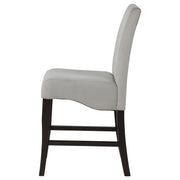 Stanton Velvet Upholstered Counter Chair Grey (Set of 2)