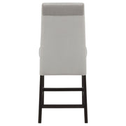 Stanton Velvet Upholstered Counter Chair Grey (Set of 2)