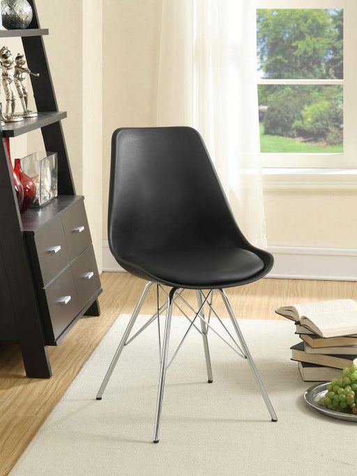 Juniper Polypropylene Dining Side Chair (Set of 2) Black