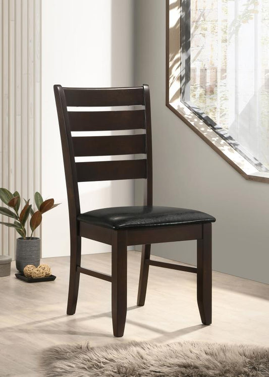 Dalila Wood Dining Side Chair (Set of 2) Cappuccino