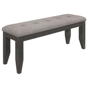 Dalila Leatherette Upholstered Wood Dining Bench