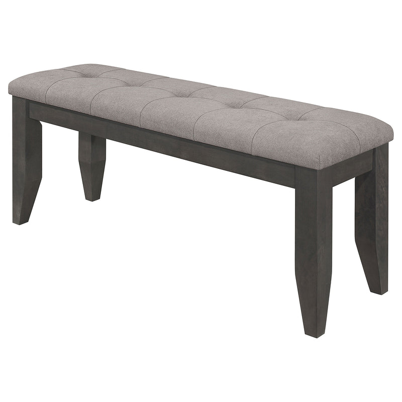 Dalila Leatherette Upholstered Wood Dining Bench