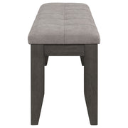 Dalila Leatherette Upholstered Wood Dining Bench