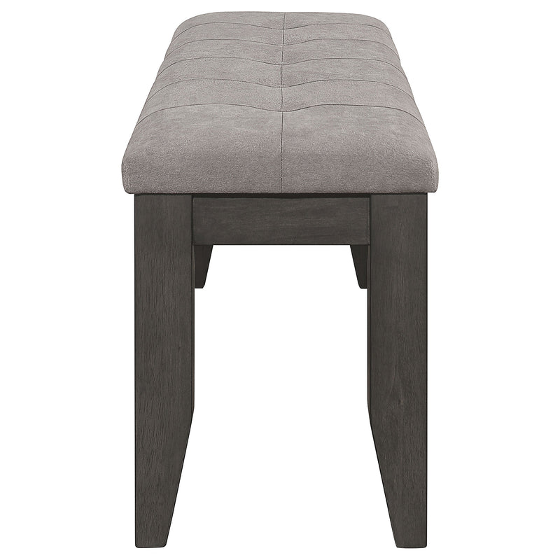 Dalila Leatherette Upholstered Wood Dining Bench
