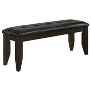 Dalila Leatherette Upholstered Wood Dining Bench