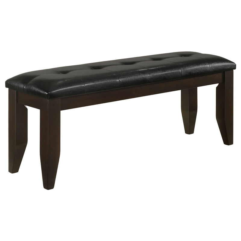 Dalila Leatherette Upholstered Wood Dining Bench