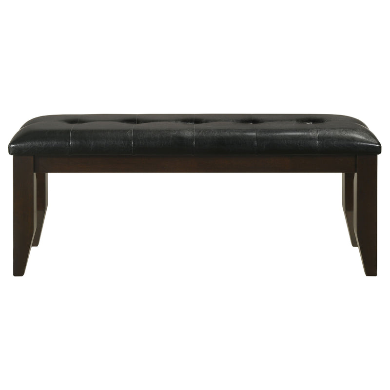 Dalila Leatherette Upholstered Wood Dining Bench