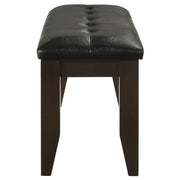 Dalila Leatherette Upholstered Wood Dining Bench
