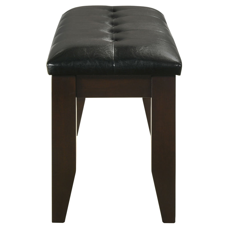 Dalila Leatherette Upholstered Wood Dining Bench