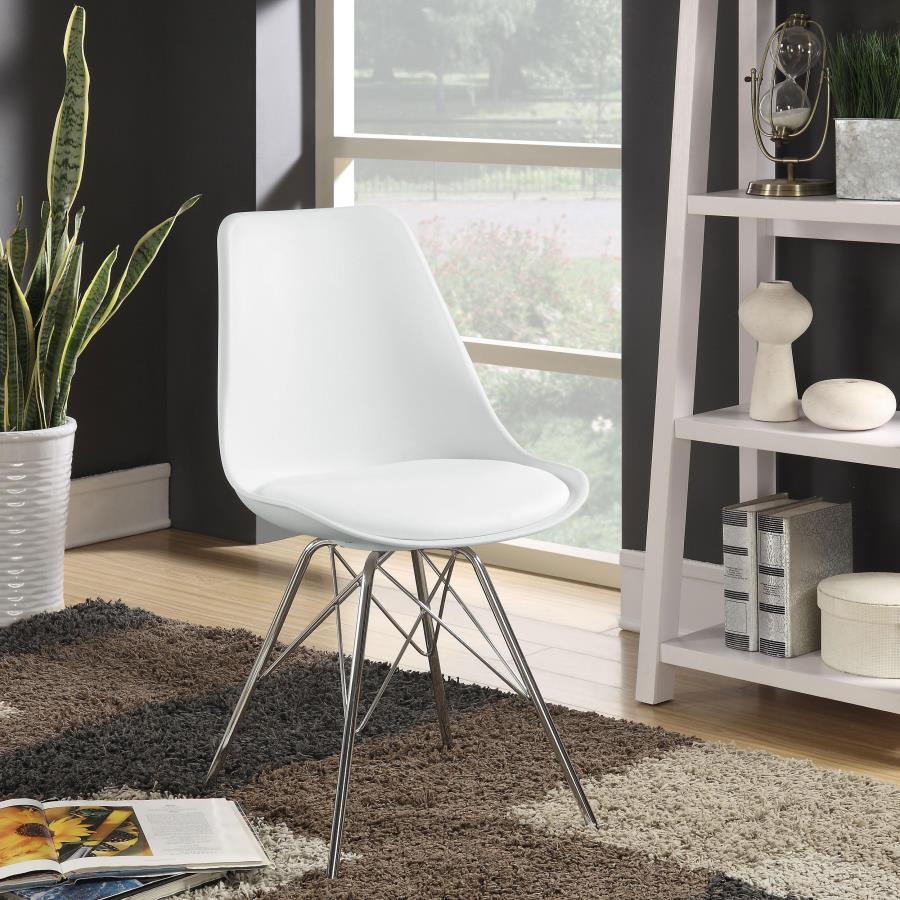Juniper Polypropylene Dining Side Chair (Set of 2) White