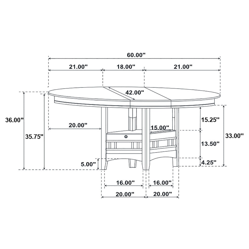 Lavon Oval Counter Height Dining Set