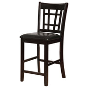 Lavon Wood Counter Chair Tan and (Set of 2)