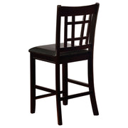 Lavon Wood Counter Chair Tan and (Set of 2)
