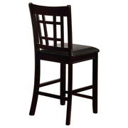 Lavon Wood Counter Chair Tan and (Set of 2)