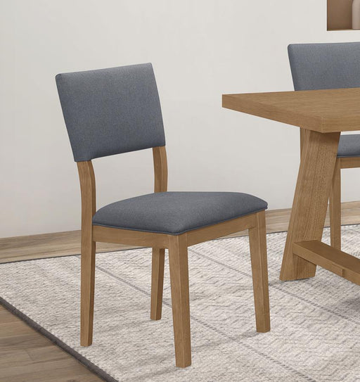 Sharon Fabric Upholstered Dining Side Chair Brown (Set of 2) Default Title