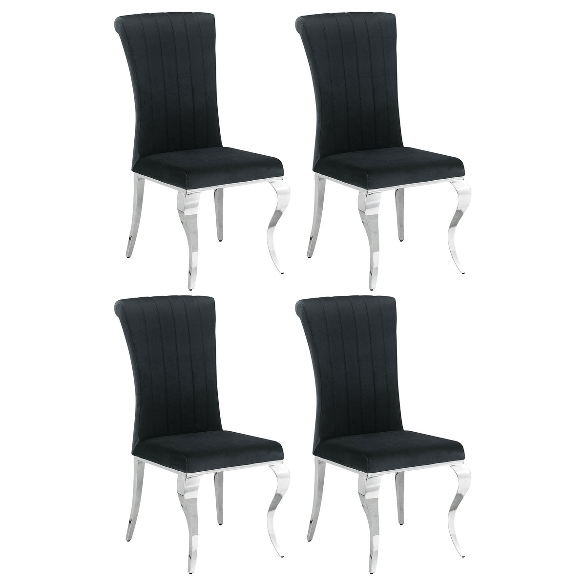 Betty Velvet Upholstered Dining Side Chair (Set of 4)