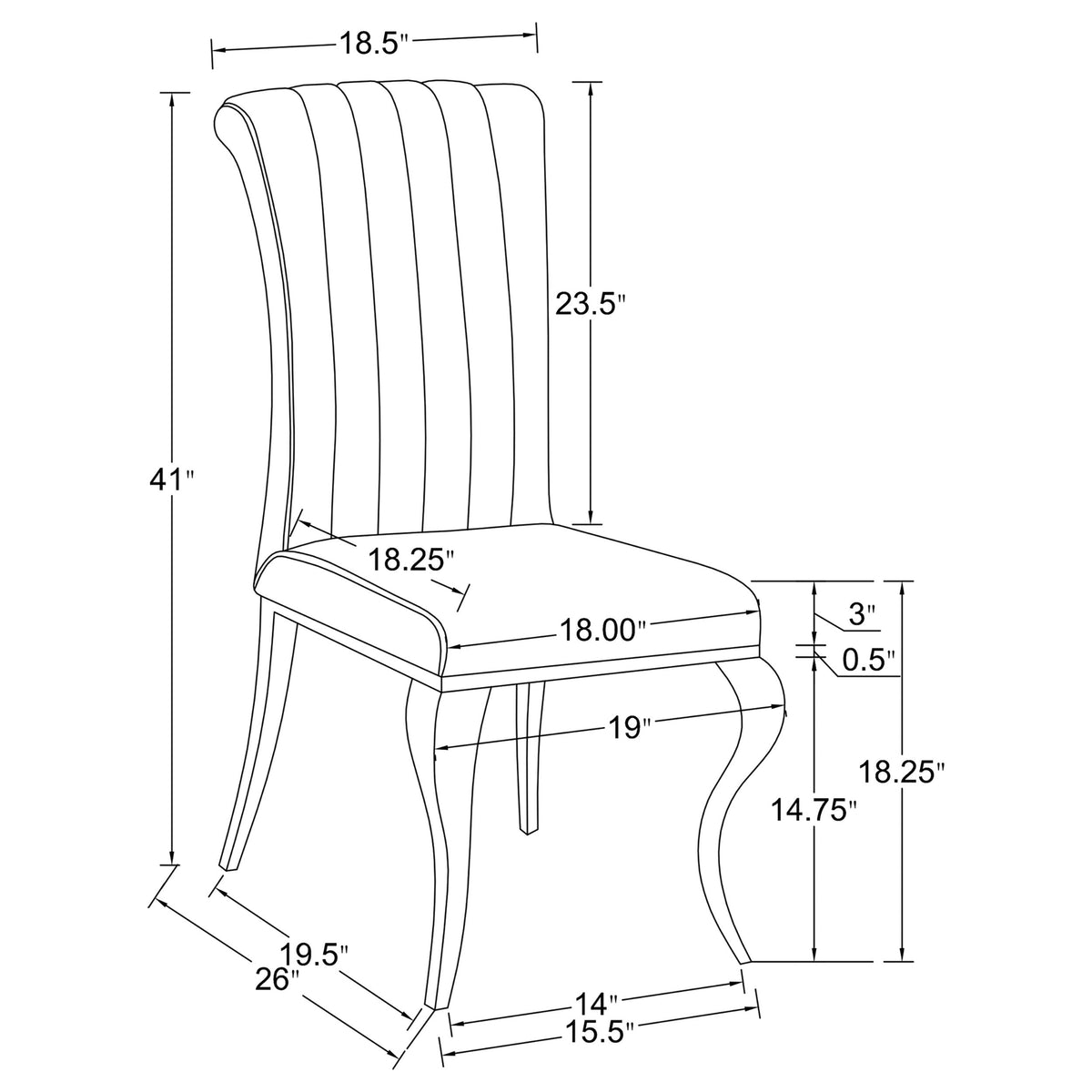 Betty Velvet Upholstered Dining Side Chair (Set of 4)