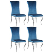 Betty Velvet Upholstered Dining Side Chair (Set of 4)
