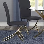 Carmelia Upholstered Dining Side Chair (Set of 4) Black