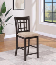 Lavon Wood Counter Chair Tan and (Set of 2) Tan Espresso