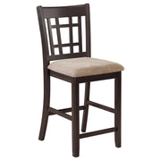 Lavon Wood Counter Chair Tan and (Set of 2)