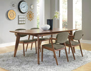 Malone Rectangular Dining Table Set Dark Walnut 5-piece