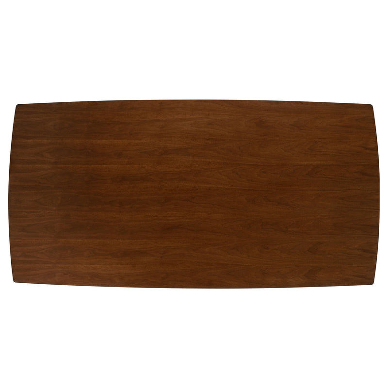 Malone Rectangular Dining Table Set Dark Walnut