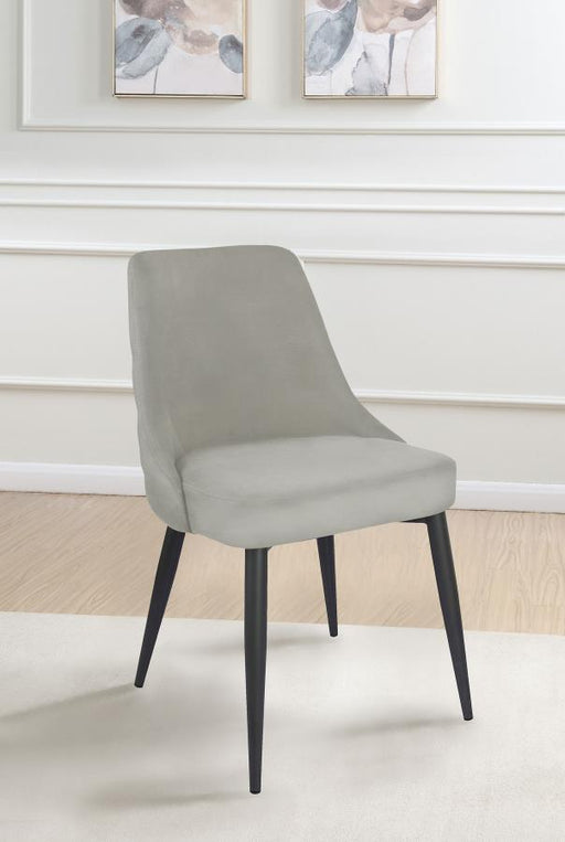 Cosmo Upholstered Dining Side Chair (Set of 2) Light Grey