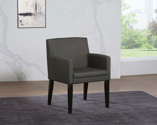 Catherine Upholstered Dining Arm Chair Grey (Set of 2) Default Title