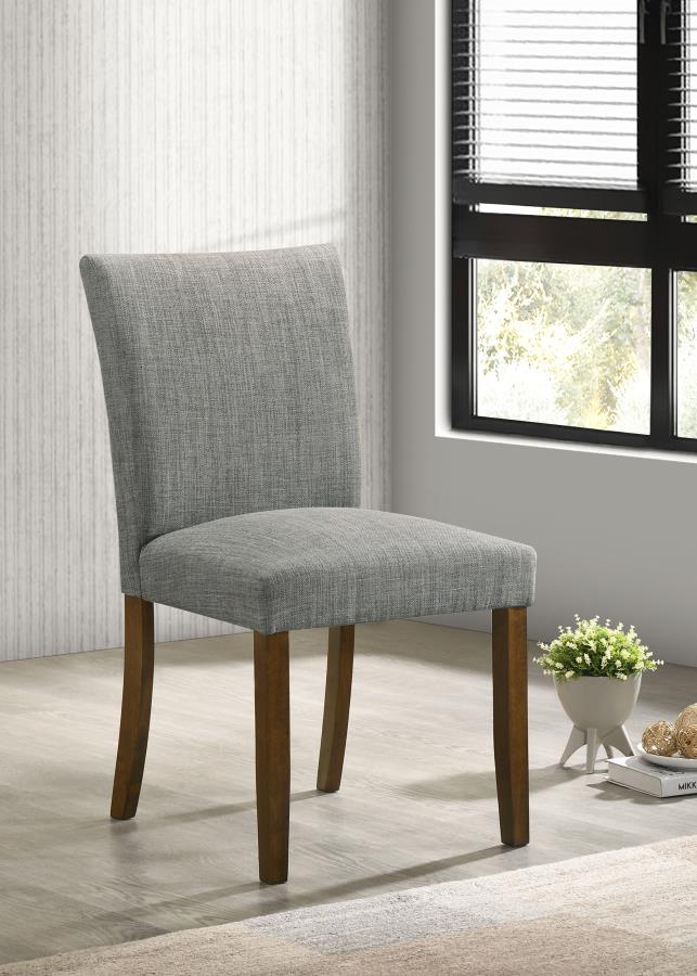 Cantley Upholstered Dining Side Chair (Set of 2) Grey