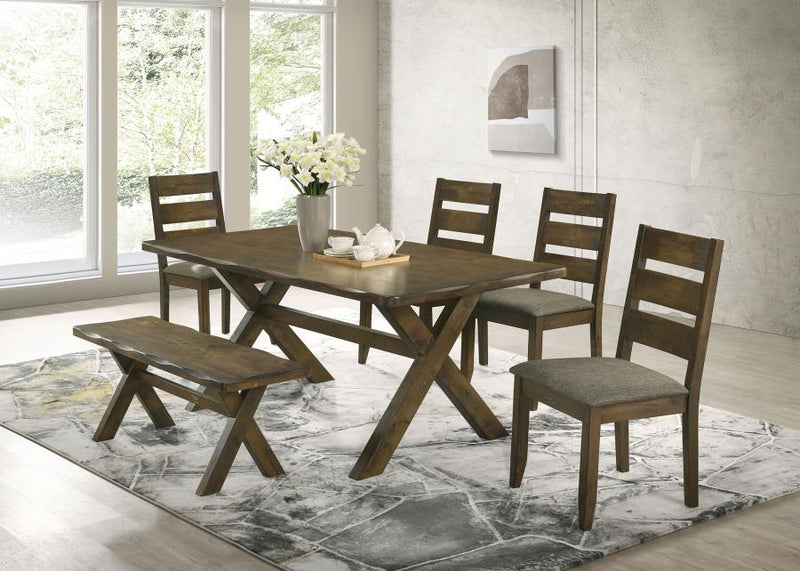 Alston Rectangular Dining Table Set Knotty Nutmeg 6-piece